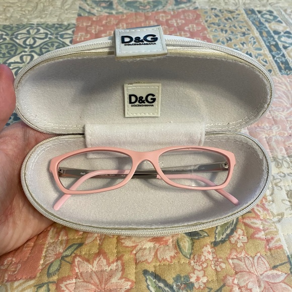 Dolce & Gabbana Pink Rimmed Eyeglasses - Picture 1 of 11